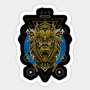 Golden Gorilla / Urban Streetwear / Monkey Sticker